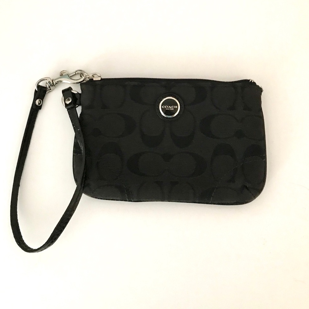 Black Coach wristlet